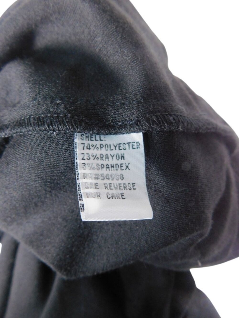 Appraisal Black Ruffle Hem Button-Front Coat Medium 3/4 Sleeve Polyester Blend - Picture 3 of 11